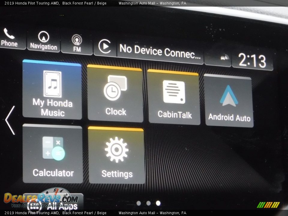 2019 Honda Pilot Touring AWD Black Forest Pearl / Beige Photo #27