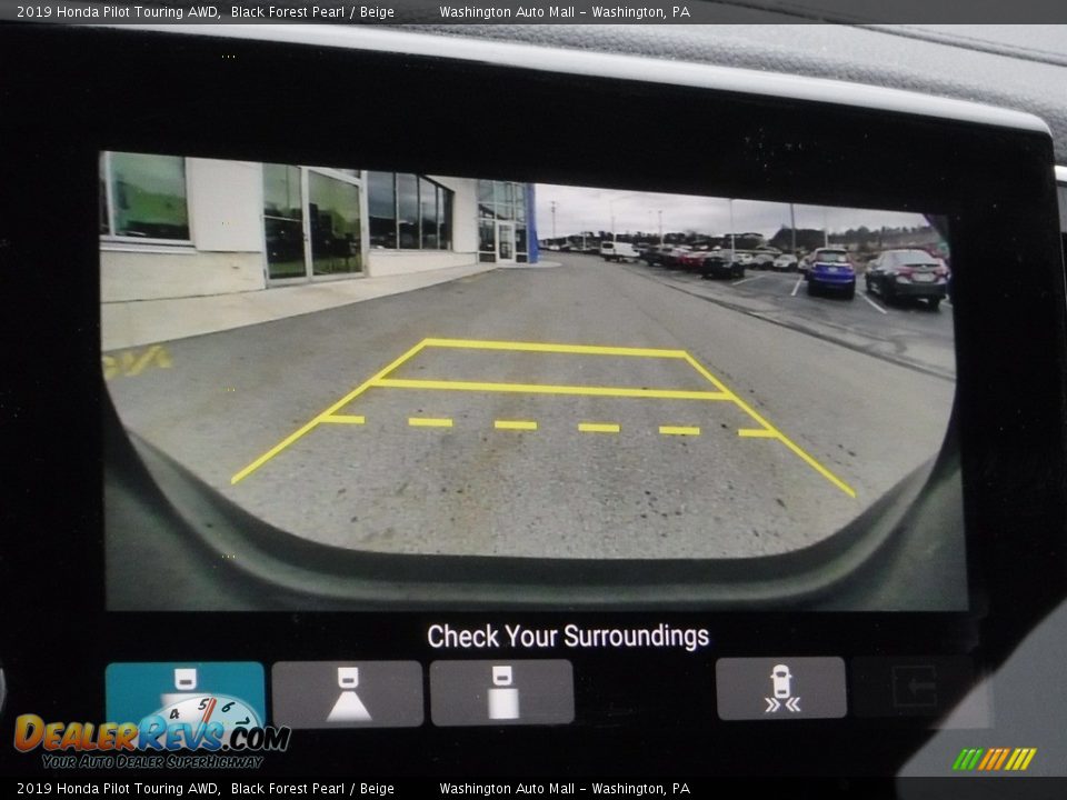 2019 Honda Pilot Touring AWD Black Forest Pearl / Beige Photo #28