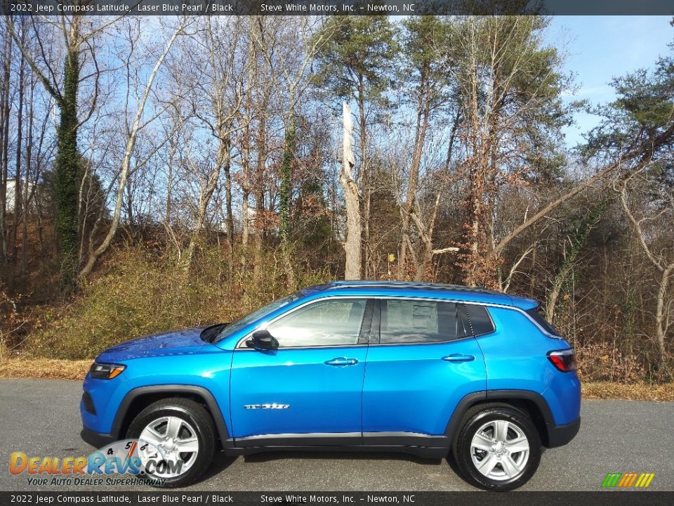 2022 Jeep Compass Latitude Laser Blue Pearl / Black Photo #1