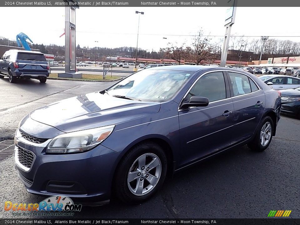 2014 Chevrolet Malibu LS Atlantis Blue Metallic / Jet Black/Titanium Photo #1