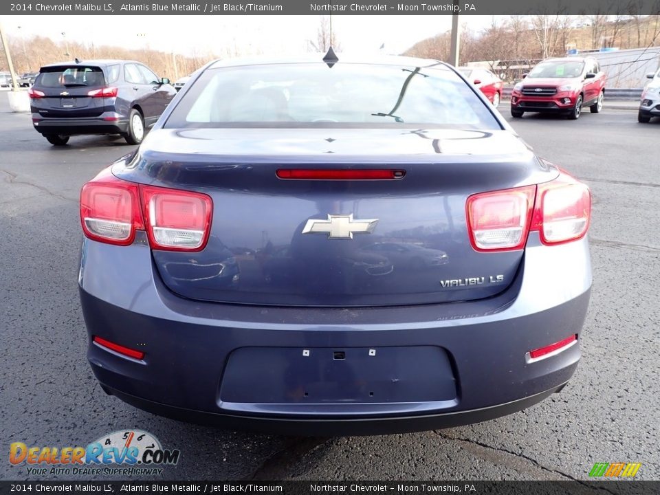 2014 Chevrolet Malibu LS Atlantis Blue Metallic / Jet Black/Titanium Photo #3