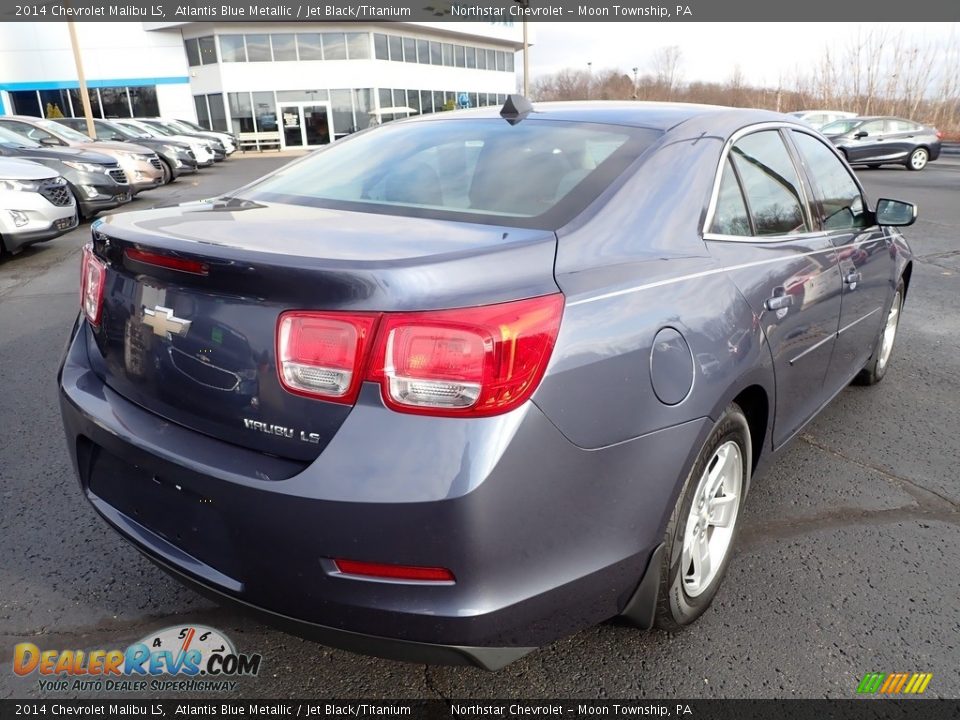 2014 Chevrolet Malibu LS Atlantis Blue Metallic / Jet Black/Titanium Photo #5