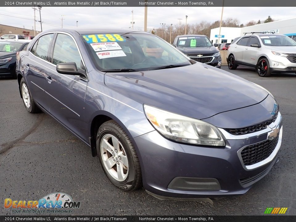 2014 Chevrolet Malibu LS Atlantis Blue Metallic / Jet Black/Titanium Photo #6