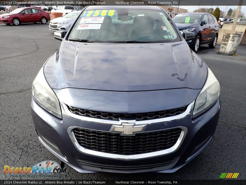 2014 Chevrolet Malibu LS Atlantis Blue Metallic / Jet Black/Titanium Photo #7