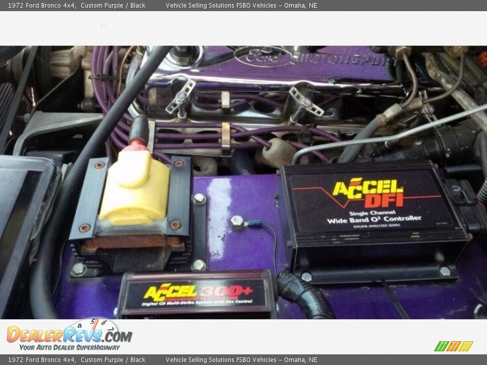1972 Ford Bronco 4x4 Custom Purple / Black Photo #4