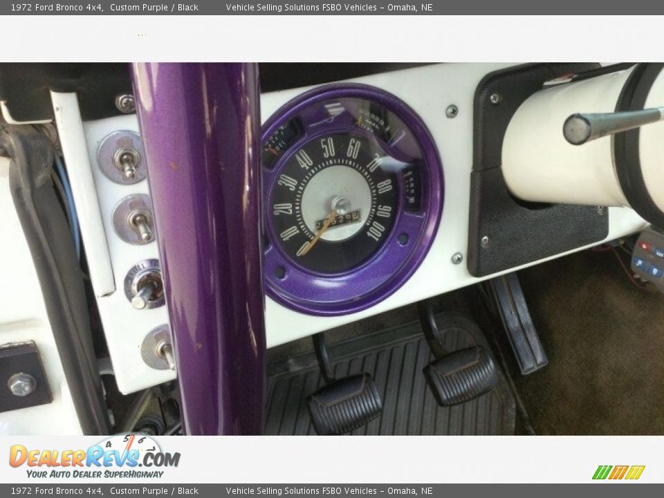 1972 Ford Bronco 4x4 Custom Purple / Black Photo #5