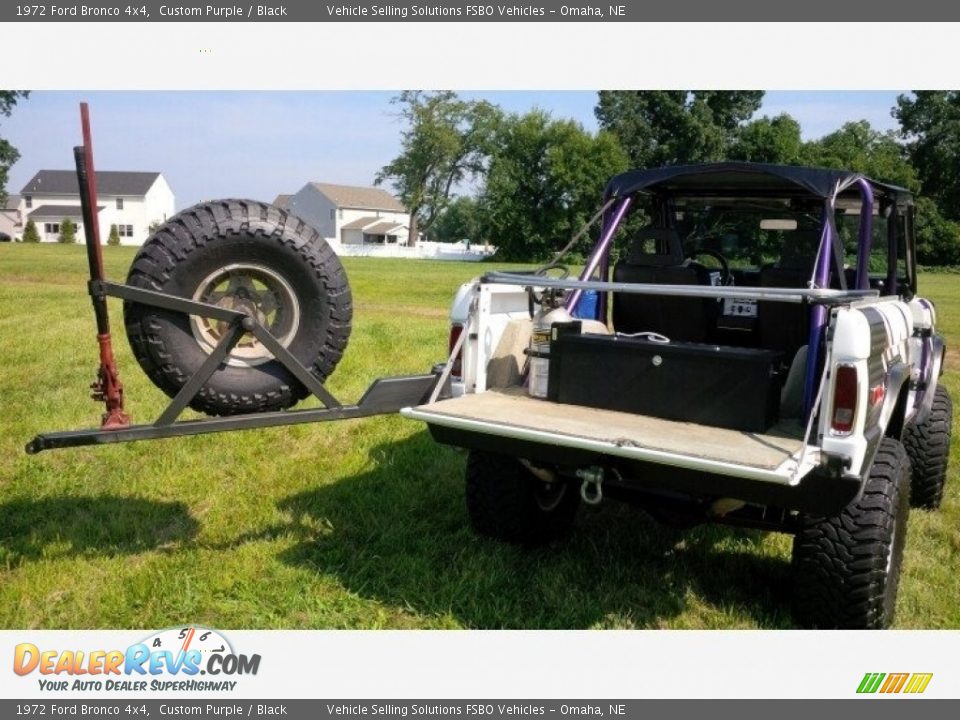 1972 Ford Bronco 4x4 Custom Purple / Black Photo #7