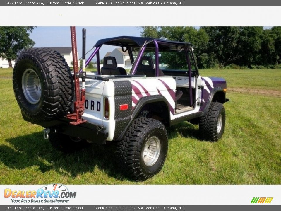 1972 Ford Bronco 4x4 Custom Purple / Black Photo #9