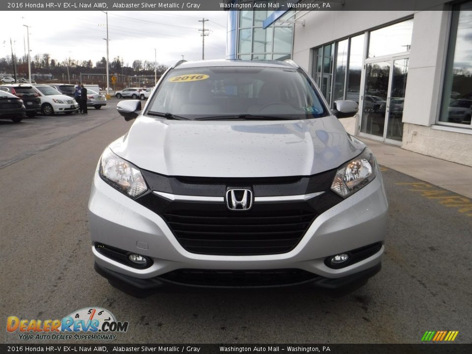 2016 Honda HR-V EX-L Navi AWD Alabaster Silver Metallic / Gray Photo #5