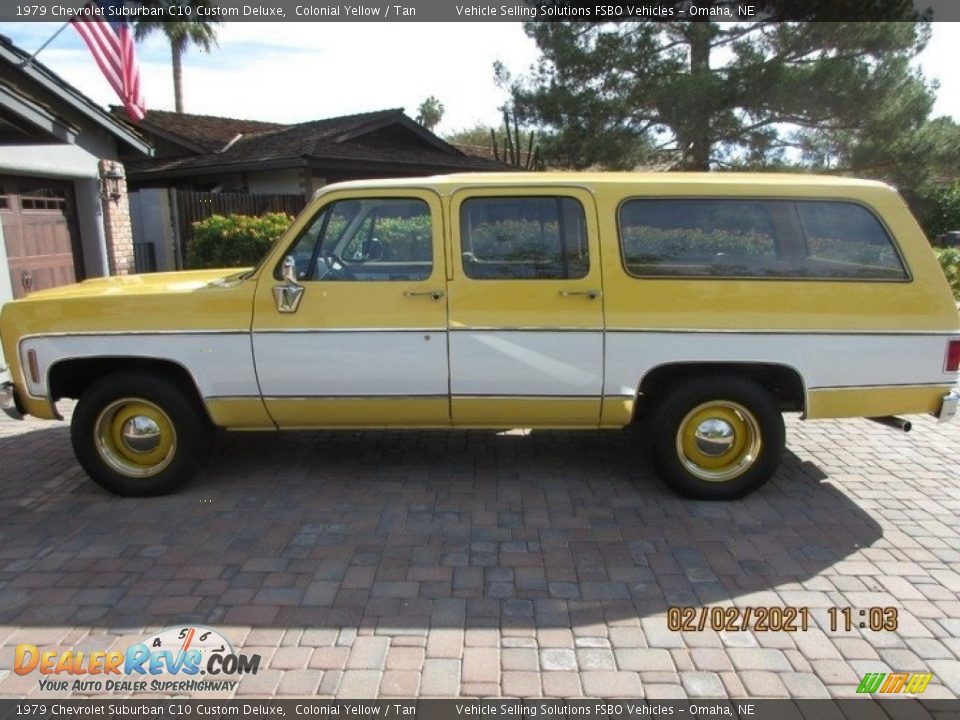 Colonial Yellow 1979 Chevrolet Suburban C10 Custom Deluxe Photo #12