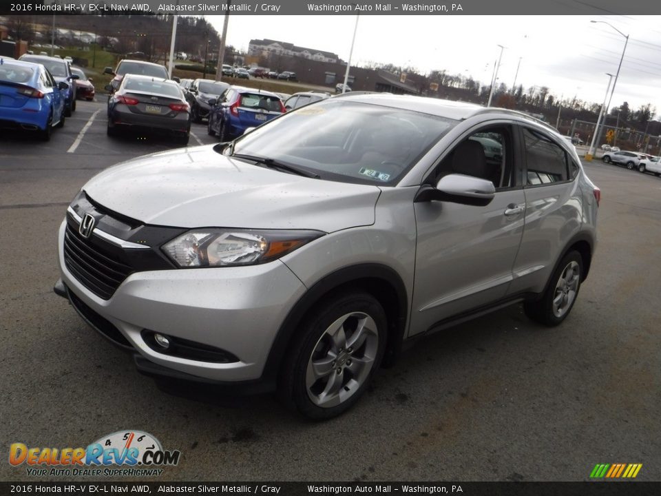 2016 Honda HR-V EX-L Navi AWD Alabaster Silver Metallic / Gray Photo #6