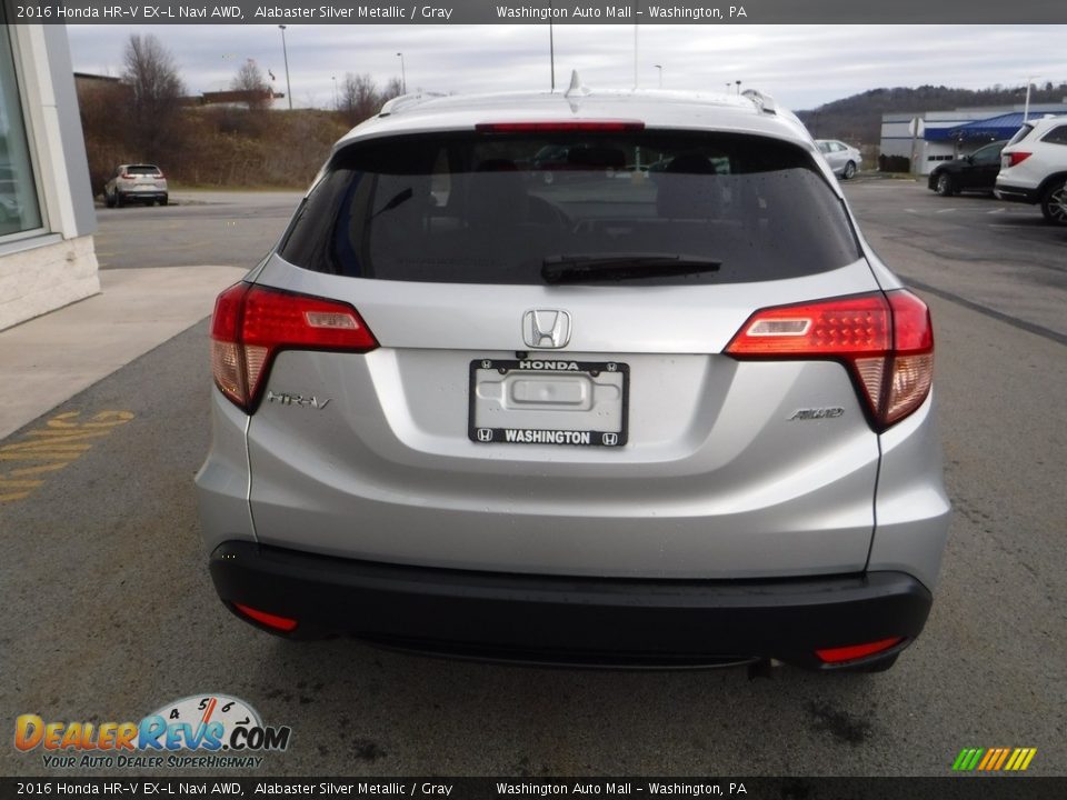 2016 Honda HR-V EX-L Navi AWD Alabaster Silver Metallic / Gray Photo #8