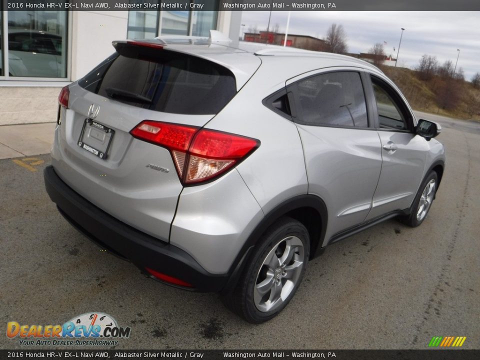 2016 Honda HR-V EX-L Navi AWD Alabaster Silver Metallic / Gray Photo #9