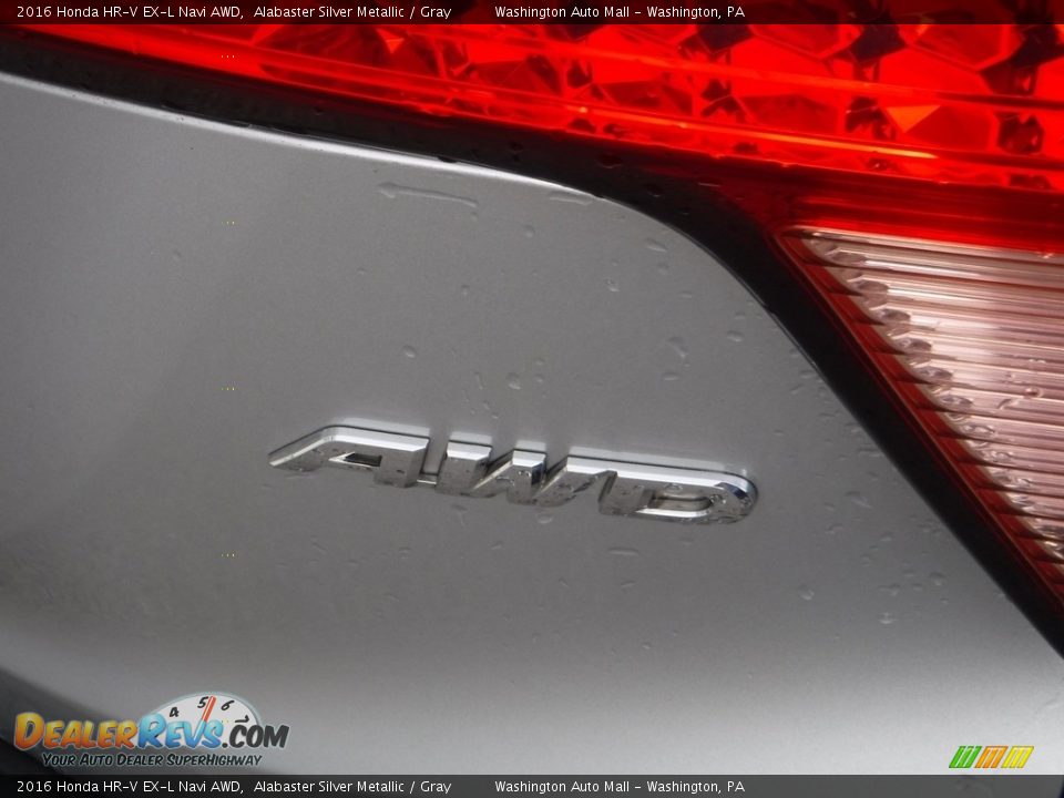 2016 Honda HR-V EX-L Navi AWD Alabaster Silver Metallic / Gray Photo #10