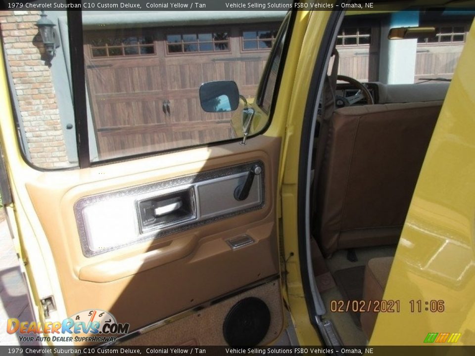 1979 Chevrolet Suburban C10 Custom Deluxe Colonial Yellow / Tan Photo #21