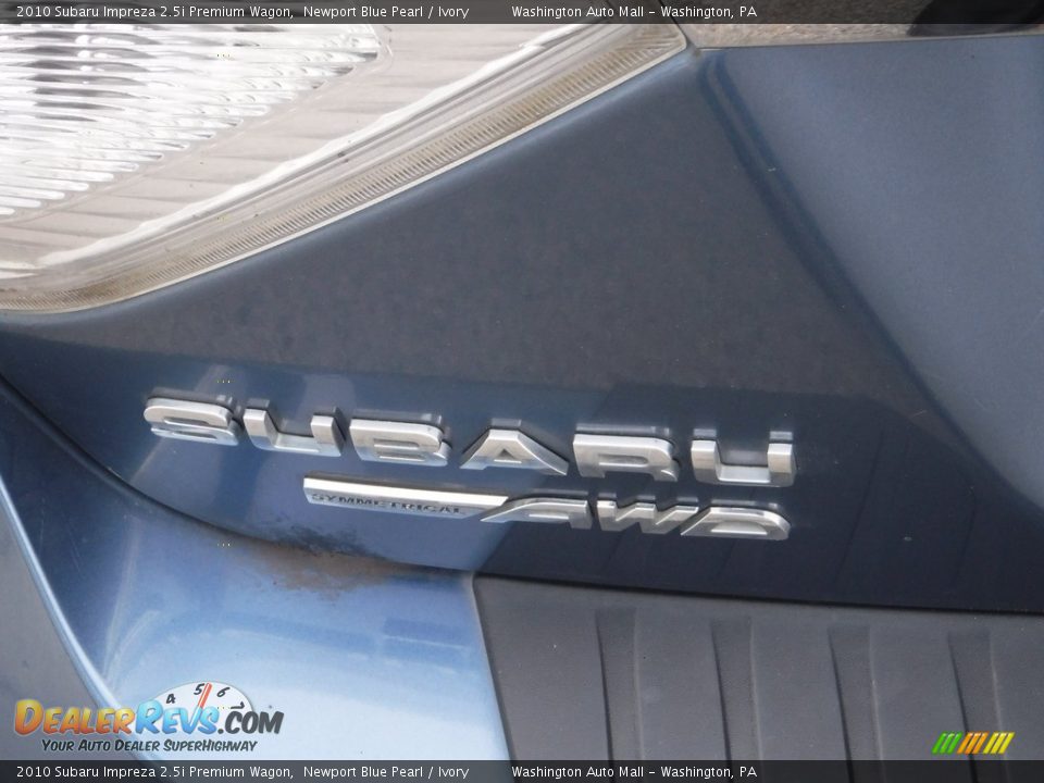 2010 Subaru Impreza 2.5i Premium Wagon Newport Blue Pearl / Ivory Photo #10