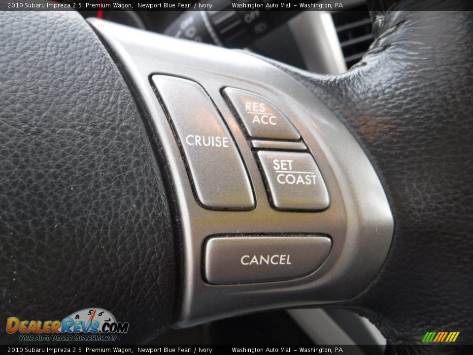2010 Subaru Impreza 2.5i Premium Wagon Newport Blue Pearl / Ivory Photo #19