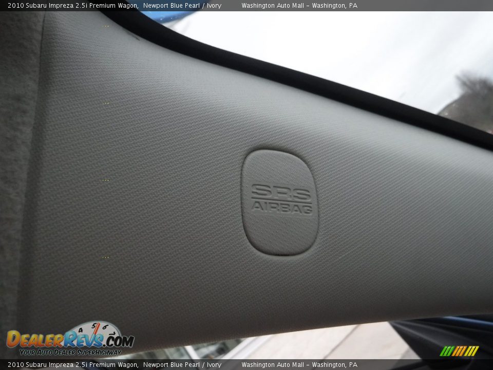 2010 Subaru Impreza 2.5i Premium Wagon Newport Blue Pearl / Ivory Photo #22
