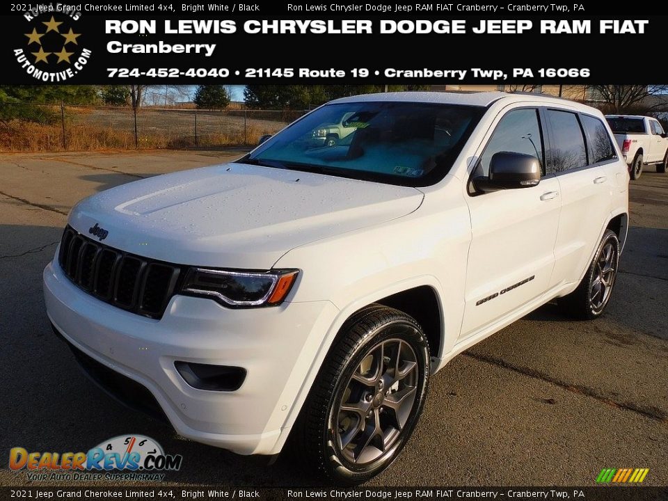 2021 Jeep Grand Cherokee Limited 4x4 Bright White / Black Photo #1