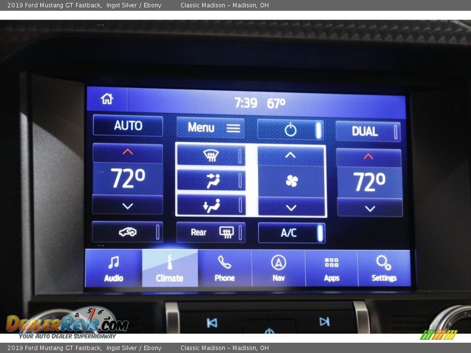 2019 Ford Mustang GT Fastback Ingot Silver / Ebony Photo #14