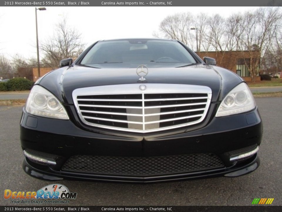 2013 Mercedes-Benz S 550 Sedan Black / Black Photo #5