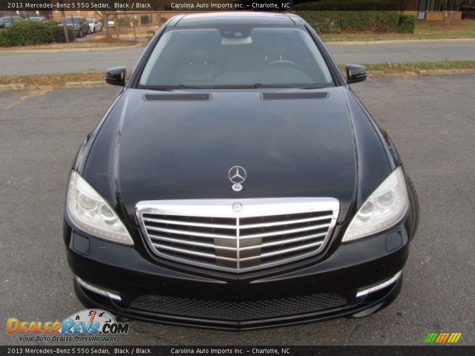 2013 Mercedes-Benz S 550 Sedan Black / Black Photo #6