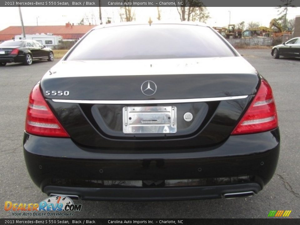 2013 Mercedes-Benz S 550 Sedan Black / Black Photo #10