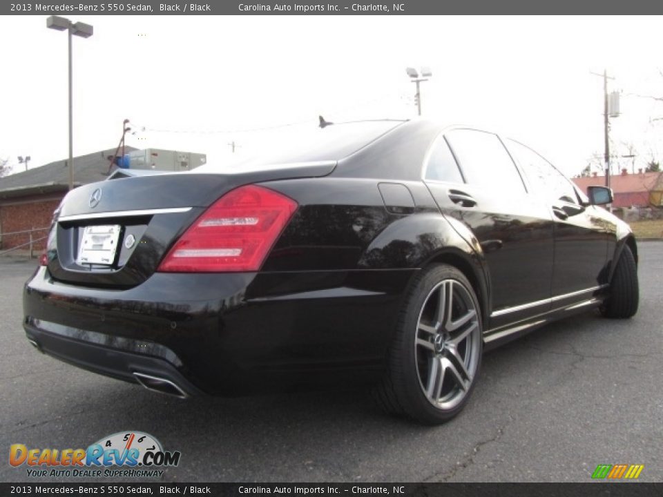 2013 Mercedes-Benz S 550 Sedan Black / Black Photo #11