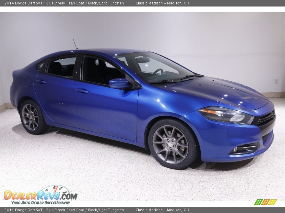 2014 Dodge Dart SXT Blue Streak Pearl Coat / Black/Light Tungsten Photo #1