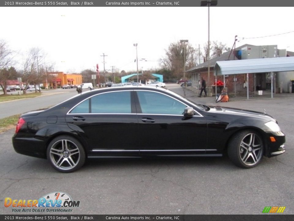 2013 Mercedes-Benz S 550 Sedan Black / Black Photo #12