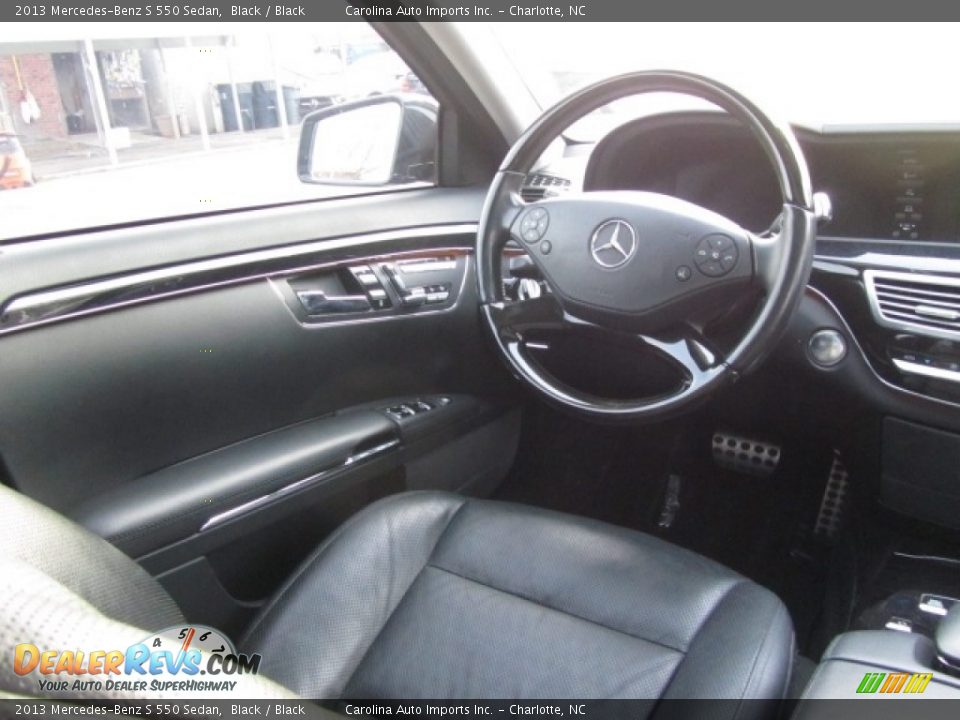 2013 Mercedes-Benz S 550 Sedan Black / Black Photo #13