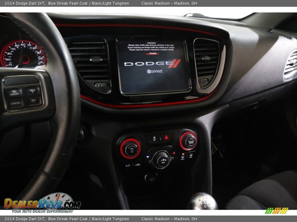 2014 Dodge Dart SXT Blue Streak Pearl Coat / Black/Light Tungsten Photo #9
