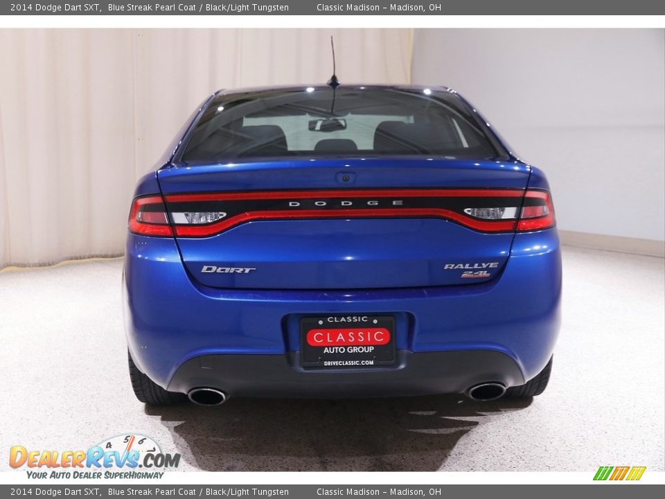 2014 Dodge Dart SXT Blue Streak Pearl Coat / Black/Light Tungsten Photo #18