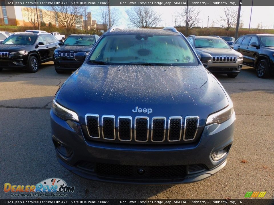 2021 Jeep Cherokee Latitude Lux 4x4 Slate Blue Pearl / Black Photo #2