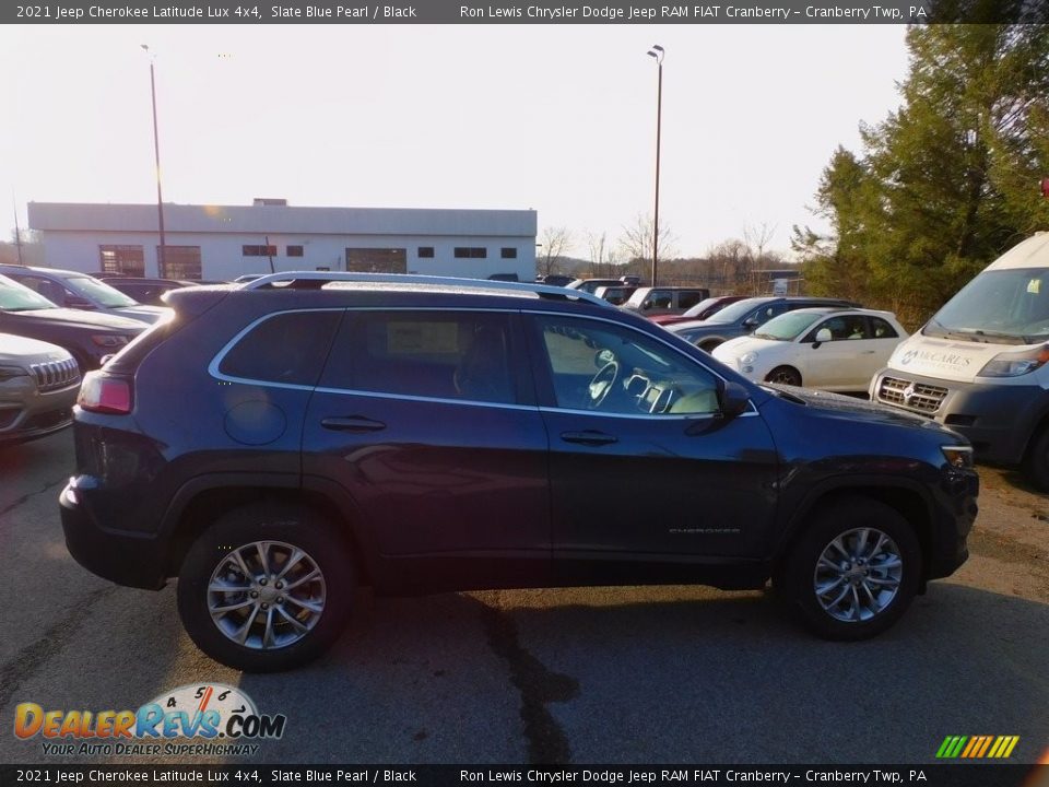 2021 Jeep Cherokee Latitude Lux 4x4 Slate Blue Pearl / Black Photo #4