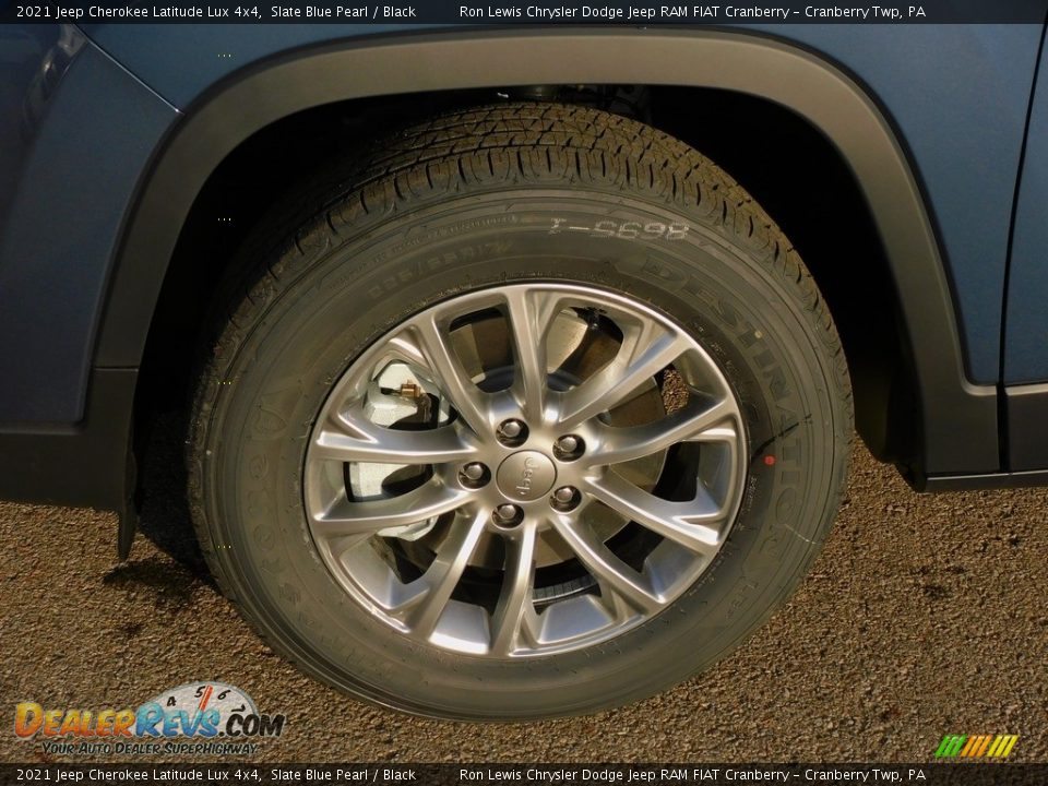 2021 Jeep Cherokee Latitude Lux 4x4 Slate Blue Pearl / Black Photo #10