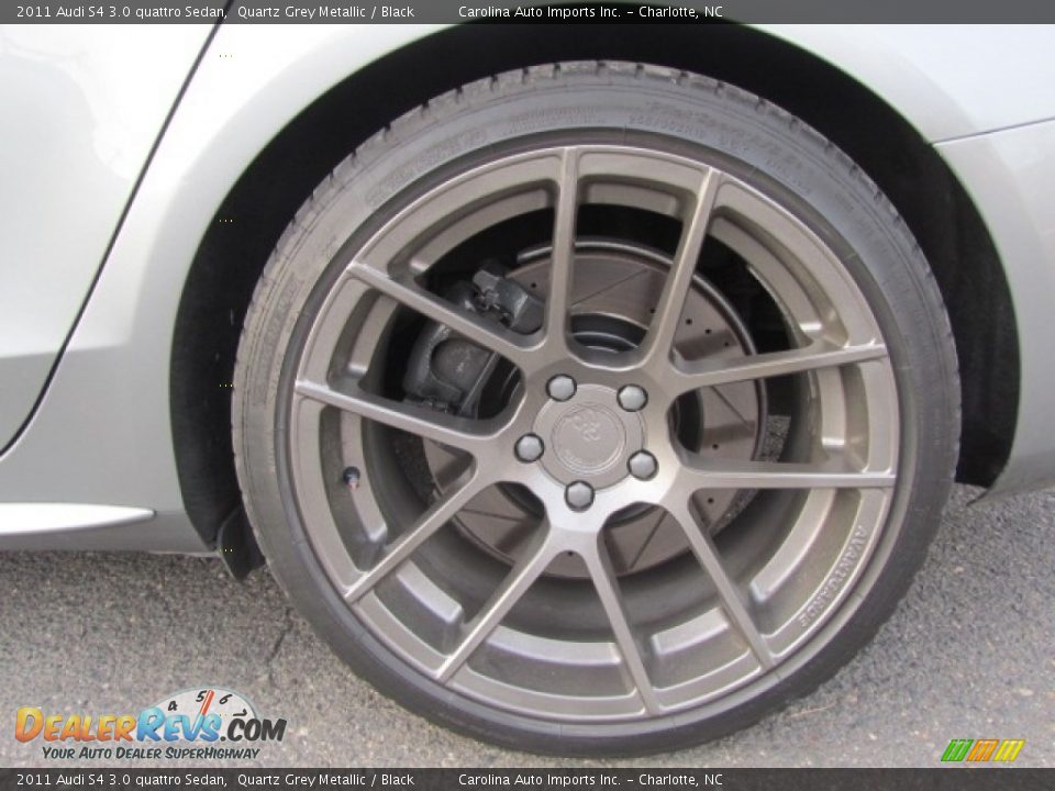 2011 Audi S4 3.0 quattro Sedan Quartz Grey Metallic / Black Photo #26