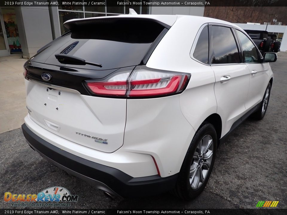 2019 Ford Edge Titanium AWD White Platinum / Ceramic Photo #2