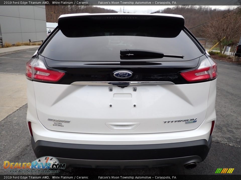 2019 Ford Edge Titanium AWD White Platinum / Ceramic Photo #3