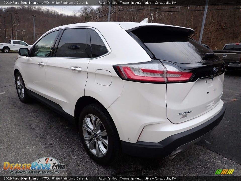 2019 Ford Edge Titanium AWD White Platinum / Ceramic Photo #5