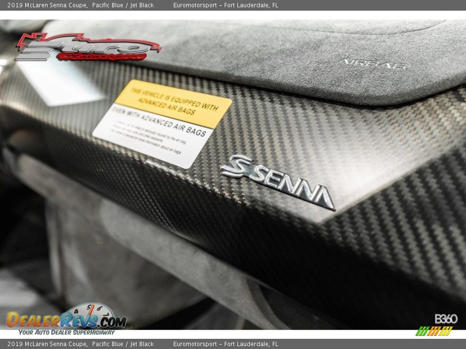2019 McLaren Senna Coupe Pacific Blue / Jet Black Photo #46