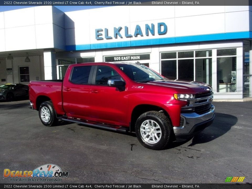 2022 Chevrolet Silverado 1500 Limited LT Crew Cab 4x4 Cherry Red Tintcoat / Jet Black Photo #1