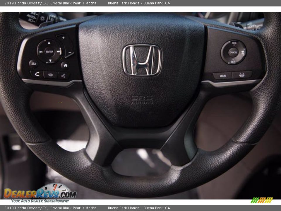 2019 Honda Odyssey EX Crystal Black Pearl / Mocha Photo #12