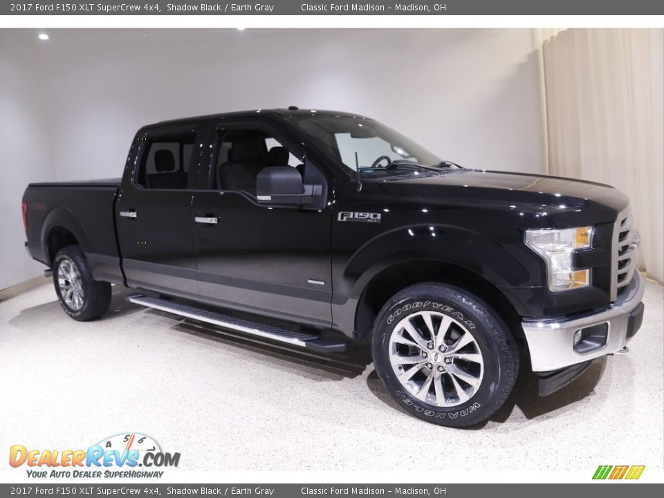 2017 Ford F150 XLT SuperCrew 4x4 Shadow Black / Earth Gray Photo #1