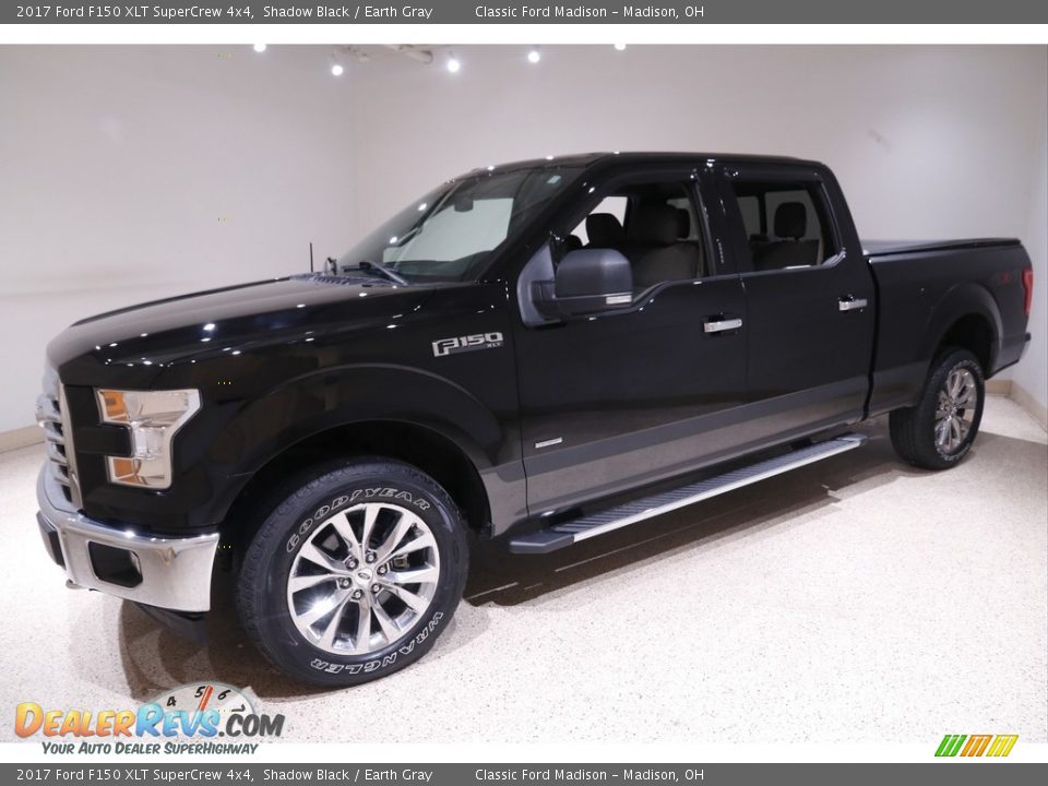 2017 Ford F150 XLT SuperCrew 4x4 Shadow Black / Earth Gray Photo #3