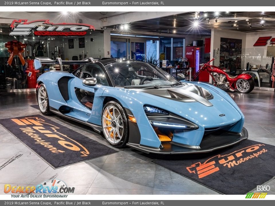2019 McLaren Senna Coupe Pacific Blue / Jet Black Photo #68