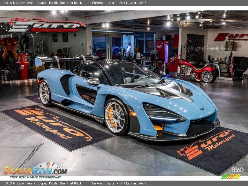 2019 McLaren Senna Coupe Pacific Blue / Jet Black Photo #82