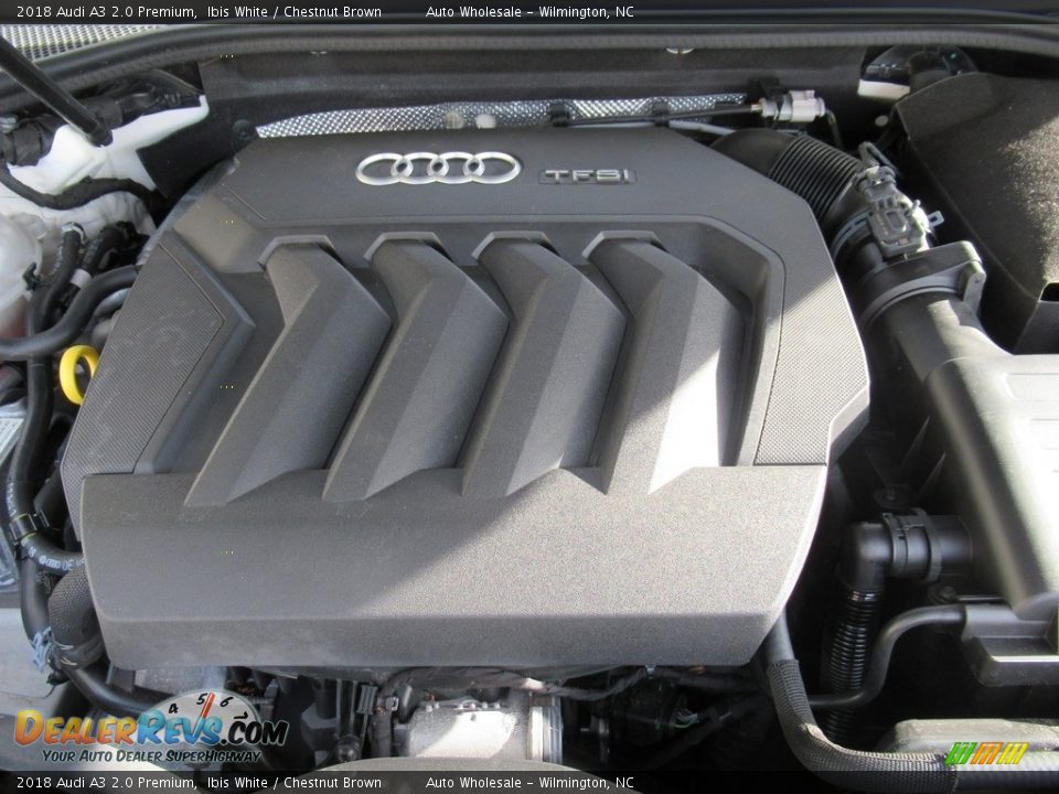 2018 Audi A3 2.0 Premium Ibis White / Chestnut Brown Photo #6