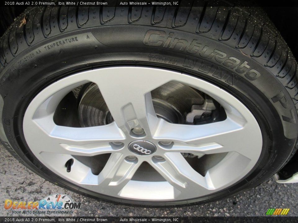 2018 Audi A3 2.0 Premium Ibis White / Chestnut Brown Photo #7