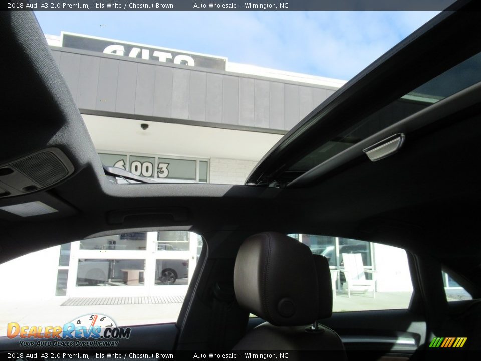 2018 Audi A3 2.0 Premium Ibis White / Chestnut Brown Photo #11
